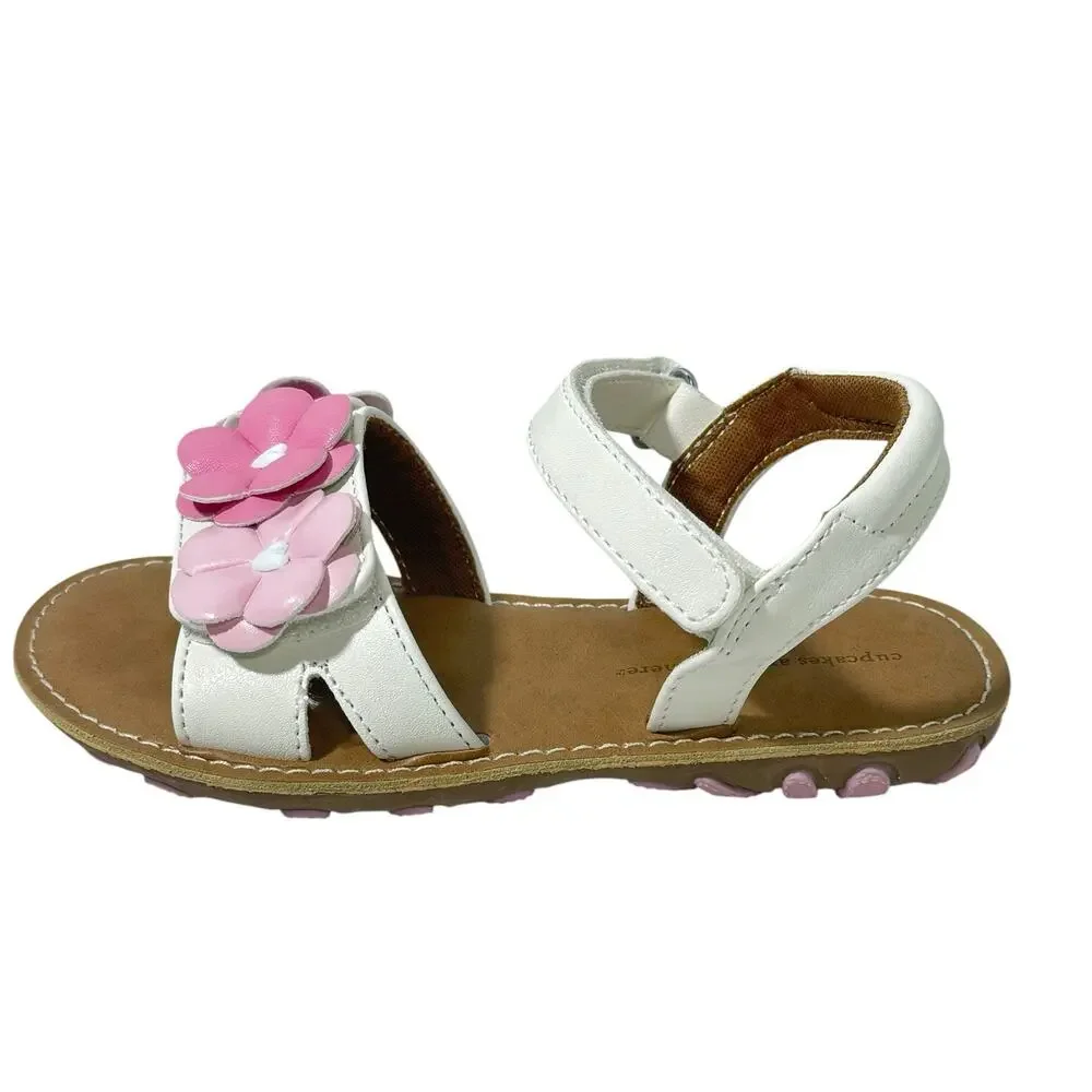 Cupcakes and Cashmere floral band Girls Adjustable Sandals SZ/10
